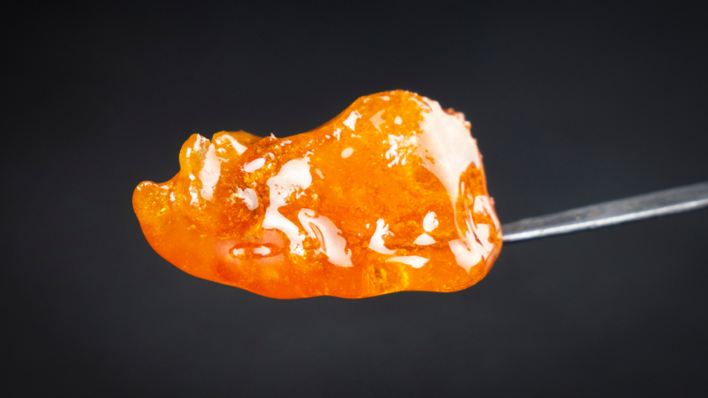 cannabis live resin on a dab tool